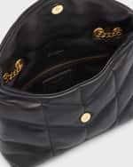 Image 5 of 6: Saint Laurent Lou Puffer Toy YSL Shoulder Bag in Quilted Leather