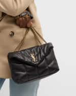 Image 3 of 6: Saint Laurent Lou Puffer Toy YSL Shoulder Bag in Quilted Leather