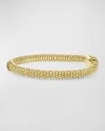 Image 5 of 5: LAGOS 18K Embrace Diamond Single X 6mm Rope Bracelet, Size 7"L