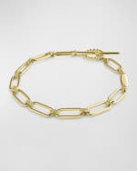 Image 4 of 4: LAGOS 18K Signature Caviar 15mm Oval Toggle Link Bracelet, Size 7"L