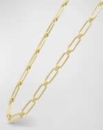 Image 4 of 4: LAGOS 18K Signature Caviar 15mm Oval Toggle Link Necklace, 18"L