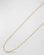 Image 5 of 5: LAGOS 18K Signature Caviar 4x3mm Oval Link Chain Necklace, 18"L