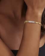 Image 2 of 4: LAGOS 18K Signature Caviar Diamond Superfine 2 Row Link Toggle Bracelet