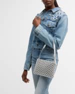 Image 3 of 5: SIMONMILLER Puffin Mini Metallic Beaded Shoulder Bag