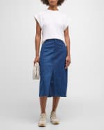 Image 5 of 6: Rails Highland Two-Tone Denim Skirt
