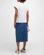 Image 3 of 6: Rails Highland Two-Tone Denim Skirt