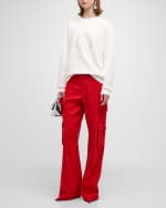 Image 5 of 6: Moncler Rhinestone Embellished Logo Sweatshirt