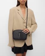 Image 3 of 6: Saint Laurent Lou Medium Camera Crossbody Bag in Quilted Leather