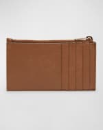 Image 3 of 3: Saint Laurent Cassandre YSL Ziptop Card Case in Quilted Smooth Leather