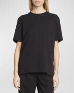 Image 2 of 6: Saint Laurent Logo Embroidered T-Shirt