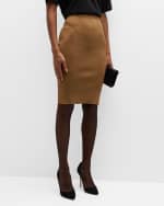 Image 2 of 6: Saint Laurent Pencil Midi Skirt