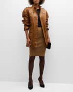 Image 5 of 6: Saint Laurent Pencil Midi Skirt