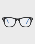 Image 4 of 5: TOM FORD FT5886 Blue Blocking Acetate & Plastic Square Glasses