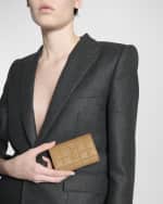 Image 2 of 5: Saint Laurent Cassandra YSL Card Holder in Quilted Leather