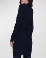 Image 4 of 5: L'Agence Noe Double-Breasted Metallic-Knit Cardigan