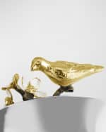 Image 3 of 4: Michael Aram Lovebirds Nut Bowl