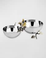 Image 5 of 5: Michael Aram Lovebirds Double Dish