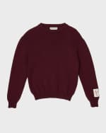 Image 1 of 3: Golden Goose Kid's Ribbed Cotton Sweatshirt, Size 4-10