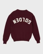 Image 2 of 5: Golden Goose Kid's Ribbed Cotton Sweatshirt, Size 12