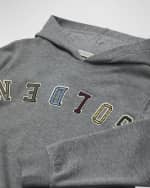 Image 3 of 5: Golden Goose Boy's Upside Down Logo-Print Hoodie, Size 12