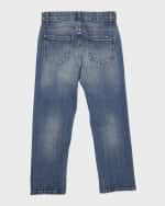 Image 2 of 3: Golden Goose Boy's Journey Medium Stone Wash Stretch Jeans, Size 4-10