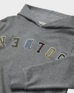 Image 3 of 3: Golden Goose Boy's Upside Down Logo-Print Hoodie, Size 4-12