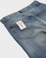 Image 3 of 5: Golden Goose Boy's Journey Medium Stone Wash Stretch Jeans, Size 12
