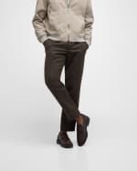 Image 2 of 6: Loro Piana Men's Travis Leather Penny Loafers