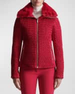 Image 1 of 6: FUSALP Montana Quilted Down Jacket with Faux Fur Collar