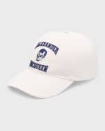 Image 1 of 2: Alexander McQueen Men's Varsity Skull Baseball Hat
