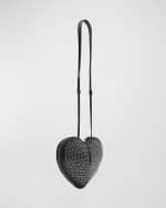 Image 4 of 5: ALAIA Le Coeur Clutch in Lux Leather with Grommets