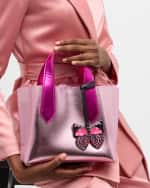 Image 3 of 3: Sophia Webster Tamsin Mini Metallic Leather Tote Bag