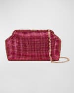 Image 1 of 4: Rafe Madeleine Crystal-Embellished Frame Clutch Bag