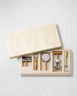 Image 1 of 5: AERIN Faux Shagreen Bamboo Bar Set