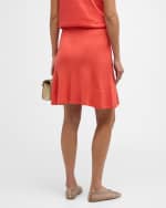 Image 4 of 7: Akris punto Polka Dot Ajoure Knit Cashmere-Blend Pull-On Skirt