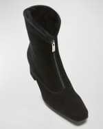 Image 3 of 4: La Canadienne Finn Suede Shearling Ankle Boots