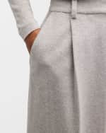 Image 6 of 7: Joseph Primrose Wide-Leg Wool Pants