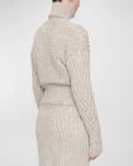 Image 3 of 6: Joseph Button-Down Cable-Knit Cardigan