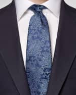 Image 1 of 2: Eton Men's Paisley Silk Tie