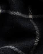 Image 5 of 5: Eton Men's Wool Check Scarf