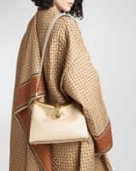 Image 3 of 6: Etro Vela Frame Leather Medium Shoulder Bag