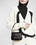 Image 3 of 6: Off-White Skeleton Binder Leather Crossbody Bag