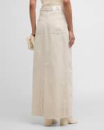 Image 4 of 6: DARKPARK Emma Straight Denim Maxi Skirt