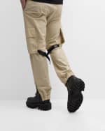 Image 2 of 6: Off-White Men's Exploration Tractor Motor Leather Ankle Boots