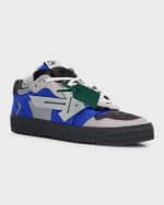 Image 5 of 6: Off-White Men's Floating Arrow Suede Low-Top Sneakers