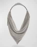 Image 1 of 4: Benedetta Bruzziches Ursolina Mesh Crystal Top-Handle Bag