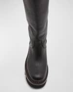 Image 5 of 5: Chloe Owena Tall Leather Buckle Boots