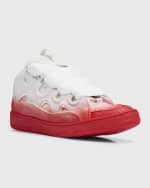 Image 5 of 6: Lanvin Men's Exclusive Curb Low-Top Sneakers