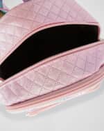 Image 3 of 3: Bari Lynn Kid's Flip the Glitters Rainbow Mini Backpack