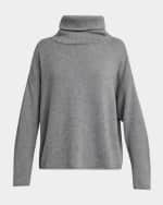 Image 2 of 6: Eileen Fisher Ribbed Turtleneck Cashmere-Silk Sweater